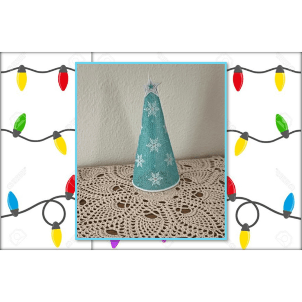 Christmas FSL Trees Embroidery Design  Free Standing Lace  3D Holiday Lace Trees  Instant Download 5