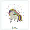 Unicorn Embroidery Design Digital Machine Embroidery 4 Sizes Instant Download 0