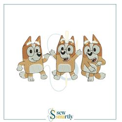 bingo heeler embroidery design - digital machine embroidery (4 sizes) | instant download