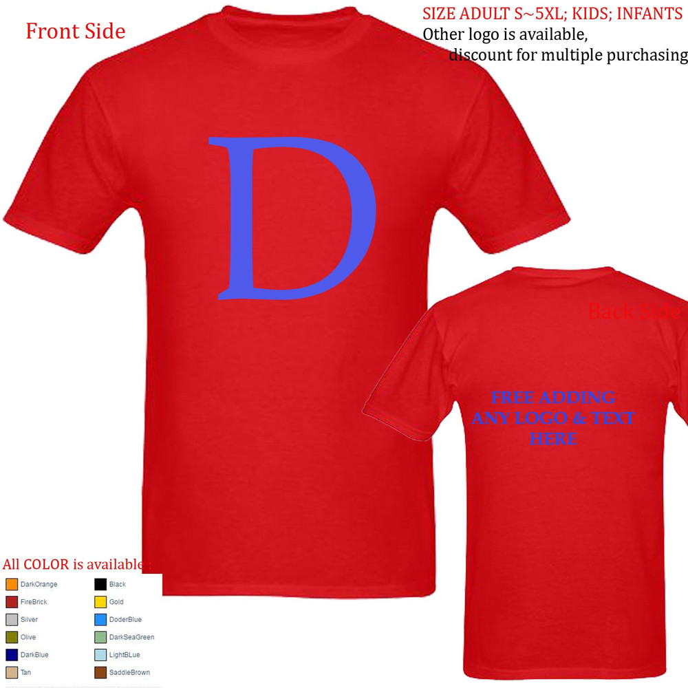 D Alphabet Letter Tshirt 0
