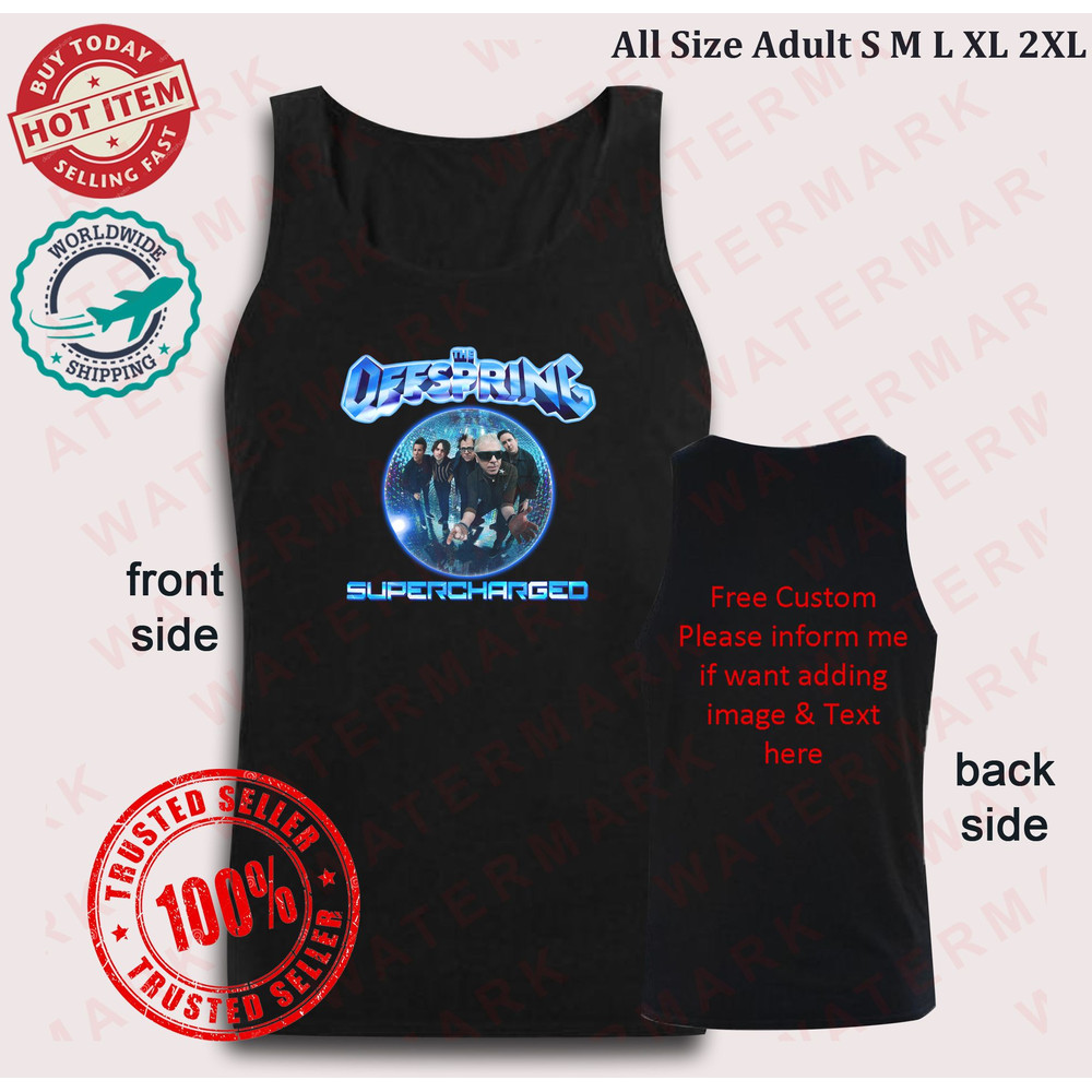 THE OFFSPRING WITH SPECIAL GUEST SIMPLE PLAN SUPERCHARGED WORLDWIDE IN 25 Tank Top 0