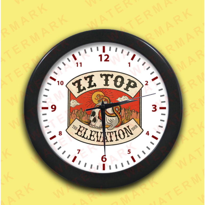 ZZ TOP THE ELEVATION TOUR 2025 Wall Clocks 0