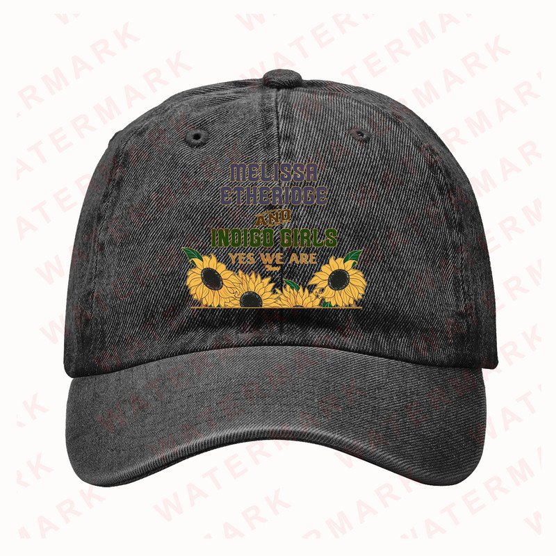 MELISSA ETHERIDGE AND INDIGO GIRLS YES WE ARE TOUR 2025 Denim Hat Cap 0