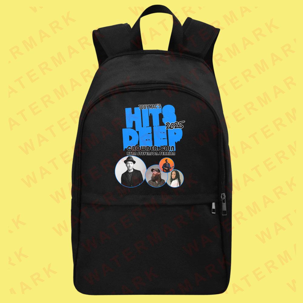 TOBYMACS HITS DEEP FT CROWDER CAIN RYAN STEVENSON TERRIAN TOUR 2025 Backpack Bags 0