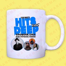 tobymac's hits deep ft crowder, cain, ryan stevenson & terrian tour 2025 mug