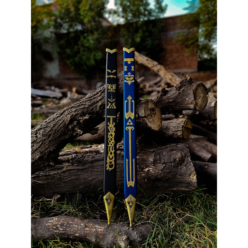 Handmade Cosplay Replica LEGEND Of ZELDA Full Tang Skyward Links Master Sword With ScabbardCostume 6