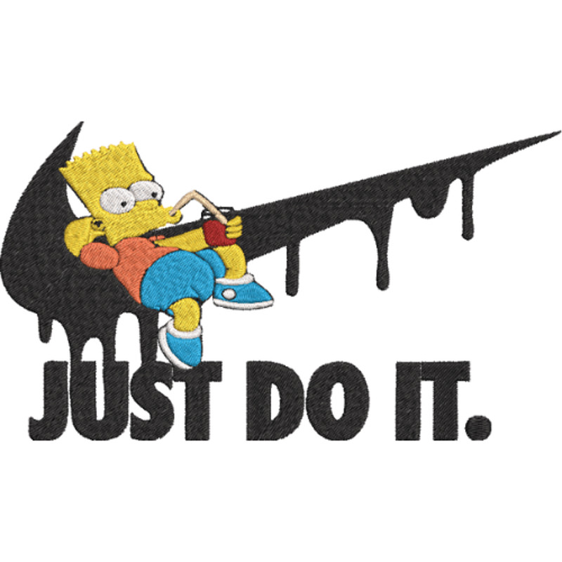 Nike Simpson Embroidery Design  Machine Embroidery Pattern  Anime Embroidery File PES DST EXP  More 1