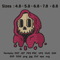 Dripping Skull Embroidery Design Machine Embroidery Pattern  Anime Embroidery File PES DST EXP  Mor 0