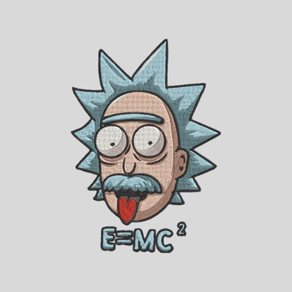 Rick And Morty Embroidery Design CartoonInspired Digital Download 1