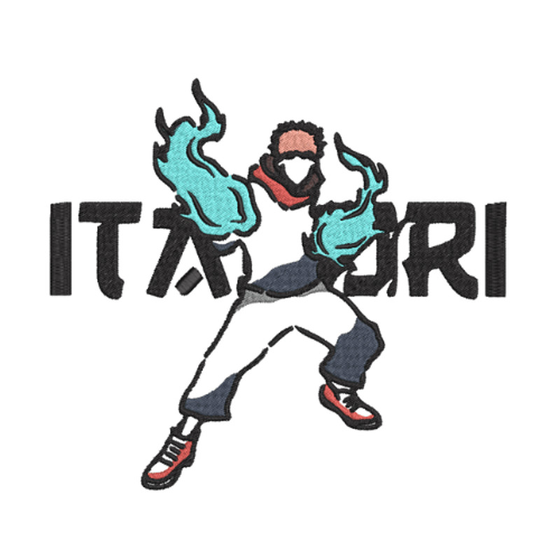 Jujutsu Kaisen  Itadori Yuji Embroidery  Vector Art  Digital Download 1
