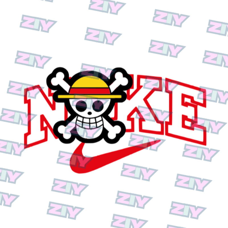 One Piece Nike Design  Embroidery  Vector Art  Digital Download 1