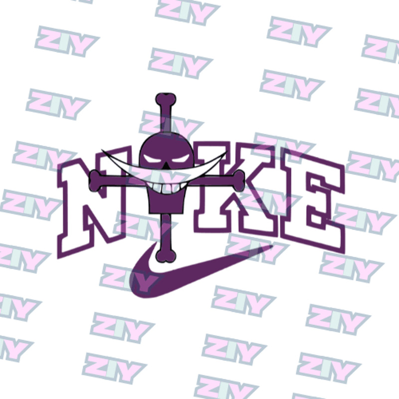 One Piece  Whitebeard Pirates Nike Logo Embroidery  Vector Art  Digital Download 1