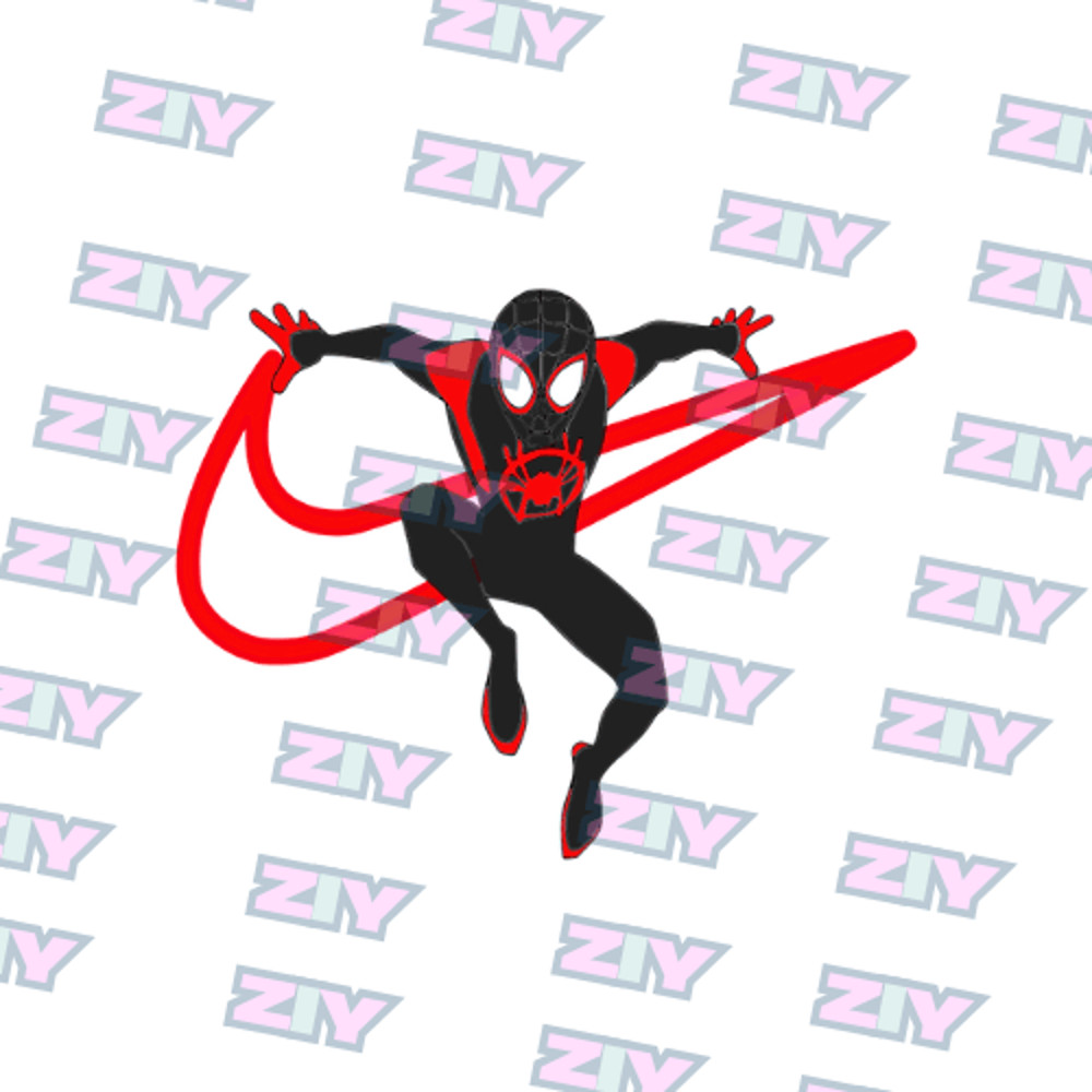 Spider Man  Nike Miles Morales  Embroidery  Vector Art  Digital Download 1