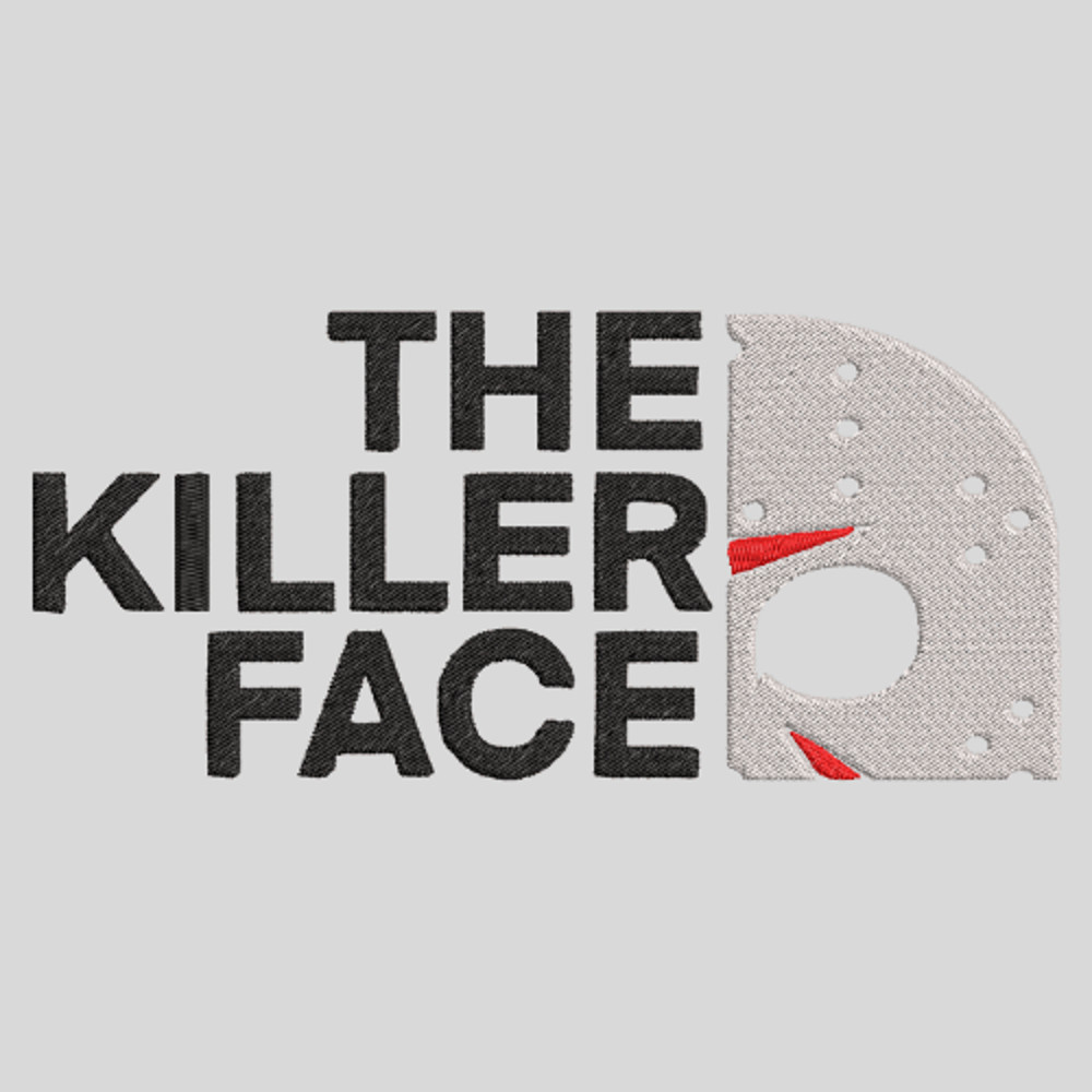 Horror Killer Face  Jason Mask Design  Embroidery  Vector Art  Digital Download 2