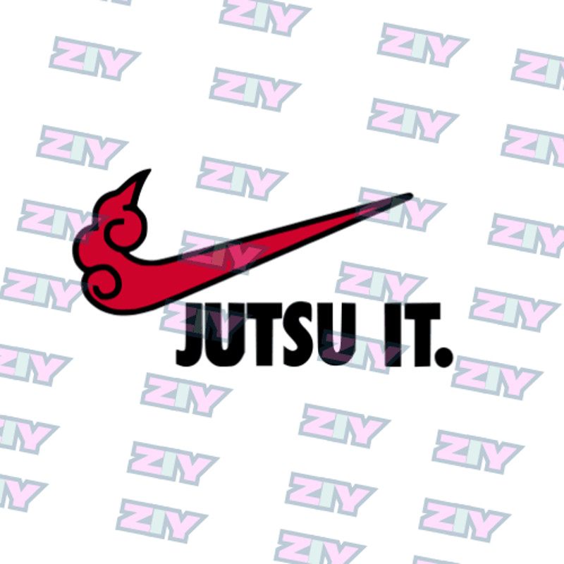 Naruto  Justu It Nike Design  Embroidery  Vector Art  Digital Download 1