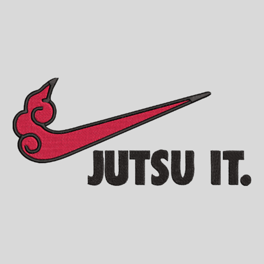 Naruto  Justu It Nike Design  Embroidery  Vector Art  Digital Download 2