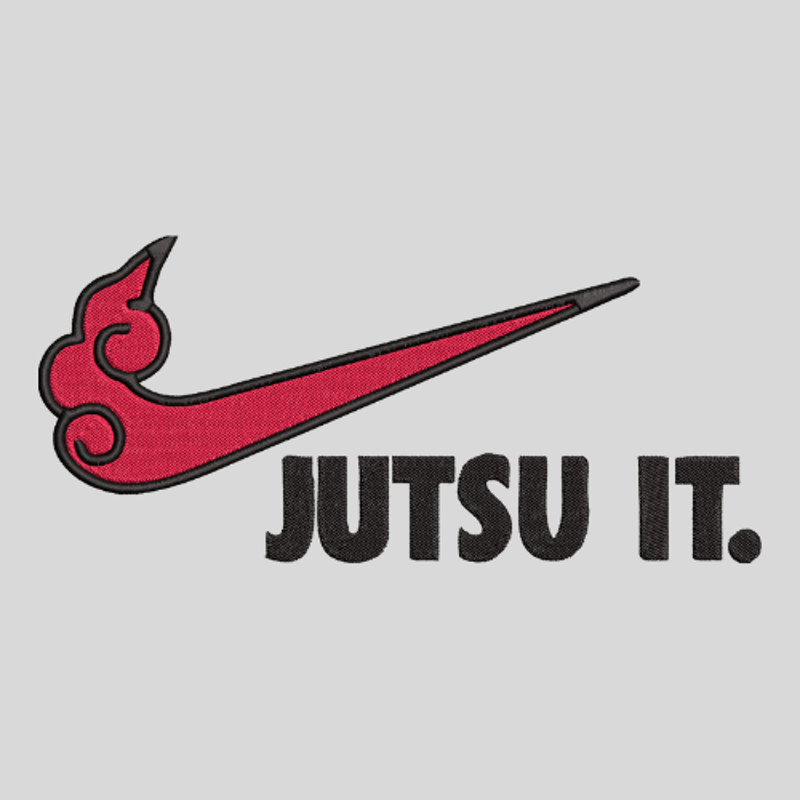 Naruto  Justu It Nike Design  Embroidery  Vector Art  Digital Download 2