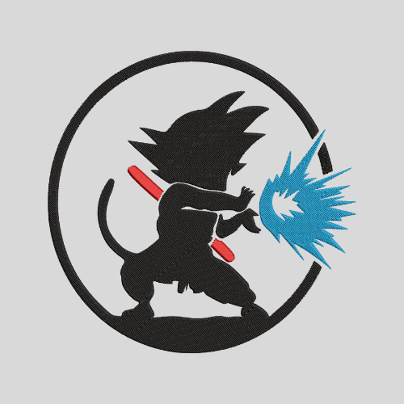 Dragon Ball  Goku Embroidery  Vector Art  Digital Download 2
