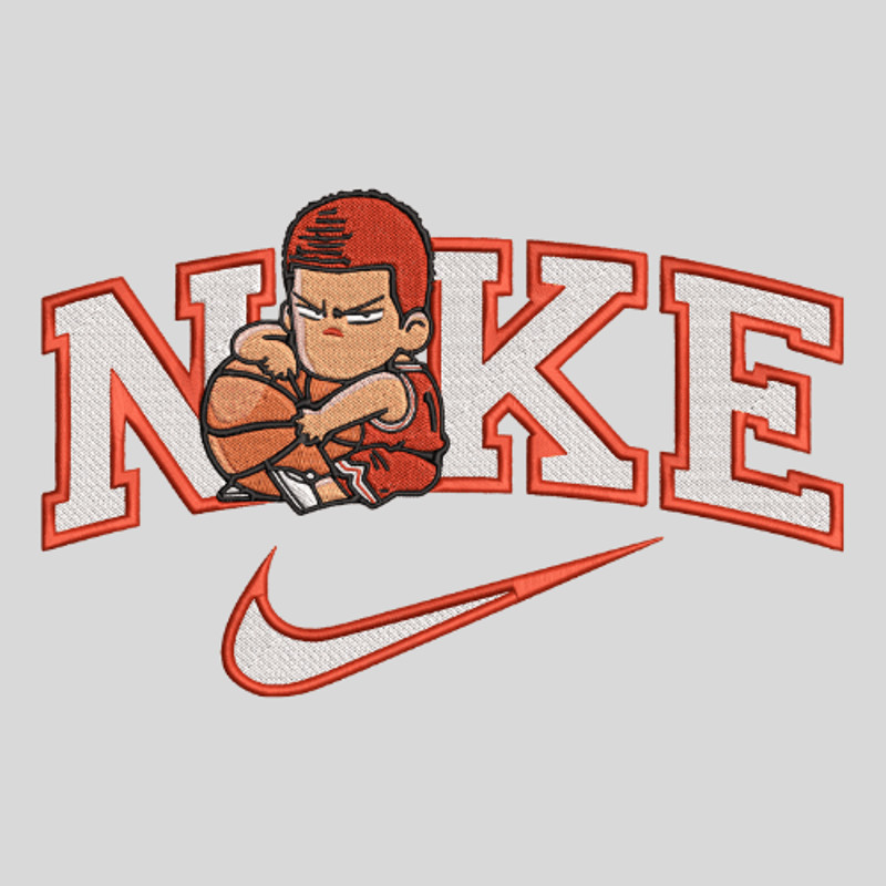 Slam Dunk  Hanamichi Sakuragi Nike  Embroidery  Vector Art  Digital Download 2