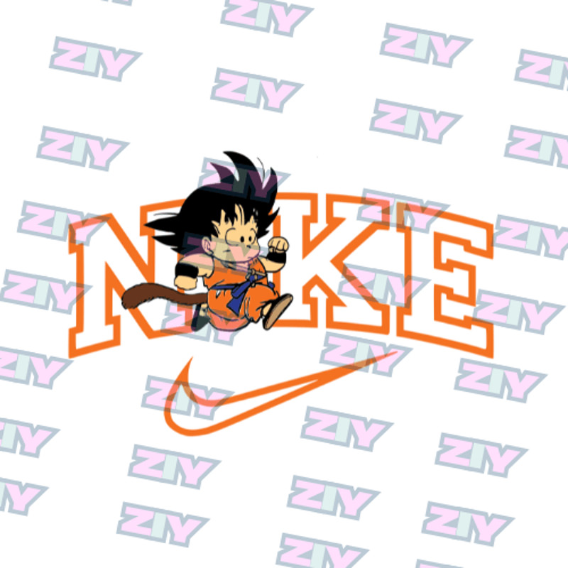 Dragon Ball  Goku Nike Embroidery  Vector Art  Digital Download 1