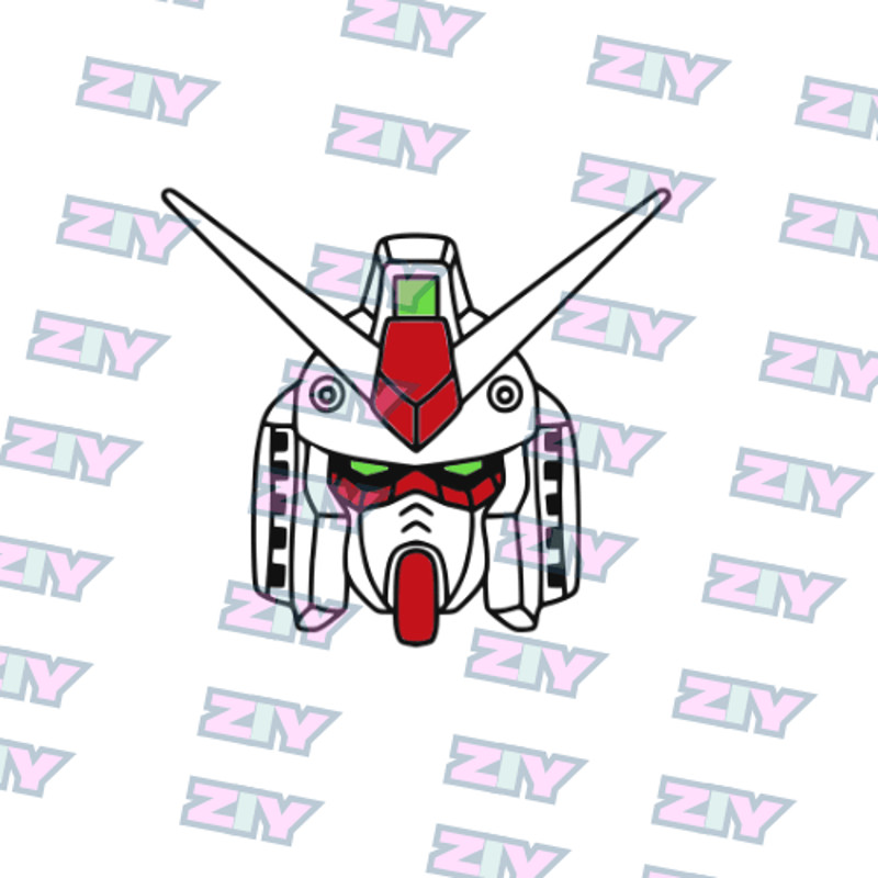Gundam Mecha Warrior  Embroidery  Vector Art  Digital Download 1
