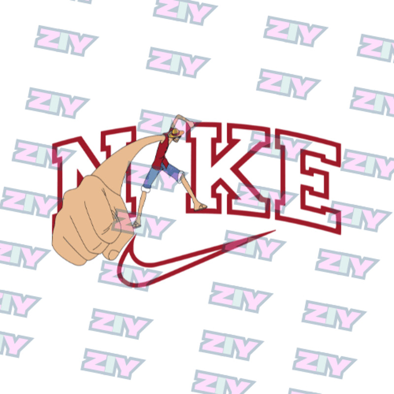 Monkey D Luffy One Piece Embroidery Vector Design Anime Digital Download For DIY Merch 1