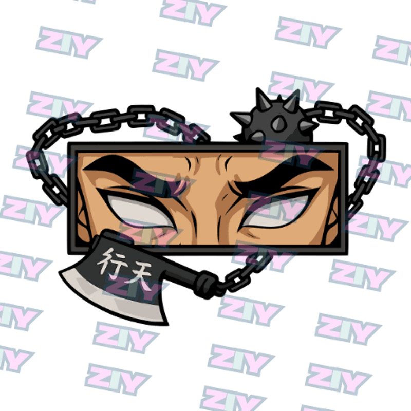 Demon Slayer  Gyomei Himejima  Embroidery  Vector Art  Digital Download 1