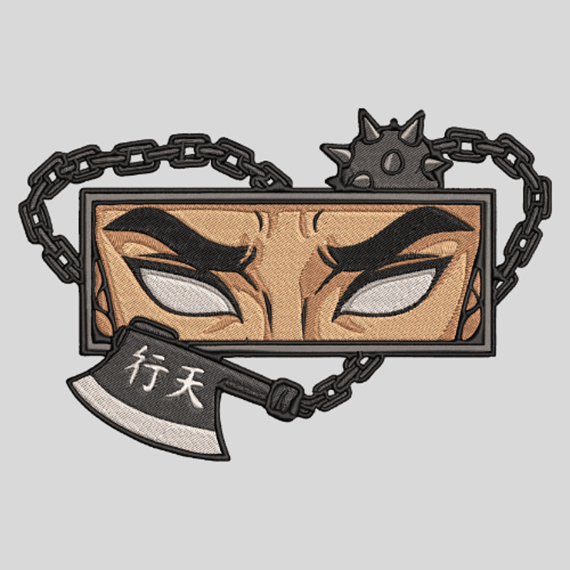 Demon Slayer  Gyomei Himejima  Embroidery  Vector Art  Digital Download 2