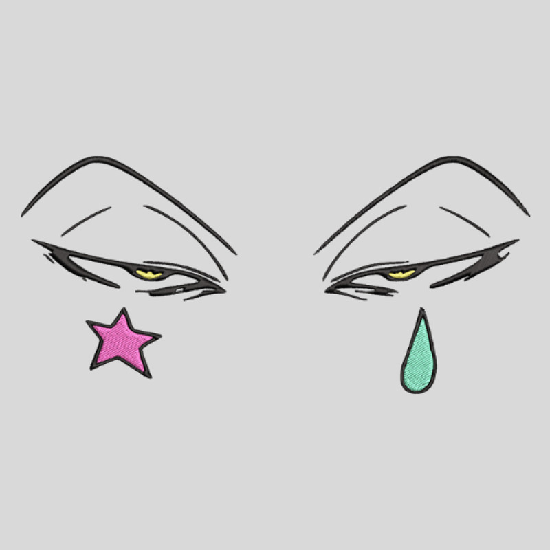 Hunter X Hunter Hisoka Eyes Design Embroidery Vector Art Digital Download 2