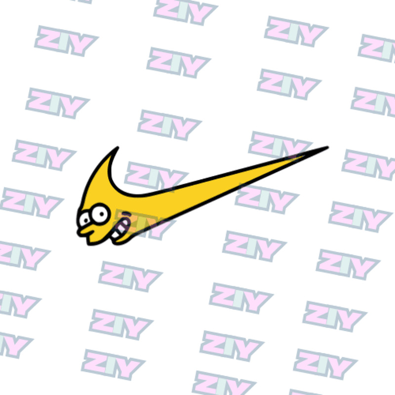 Bart Simpson Nike Design  Embroidery  Vector Art  Digital Download 1