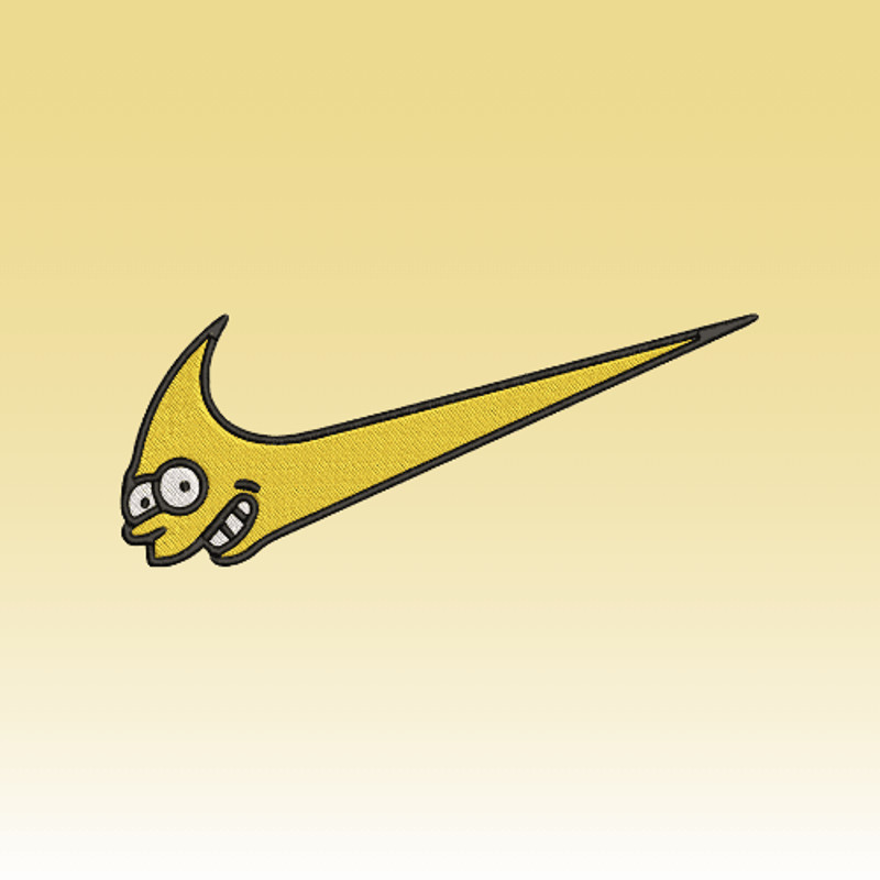 Bart Simpson Nike Design  Embroidery  Vector Art  Digital Download 2