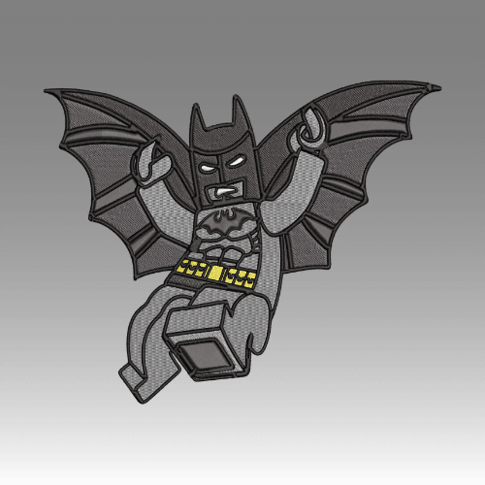 LEGO Batman  Embroidery  Vector Art  Digital Download 1