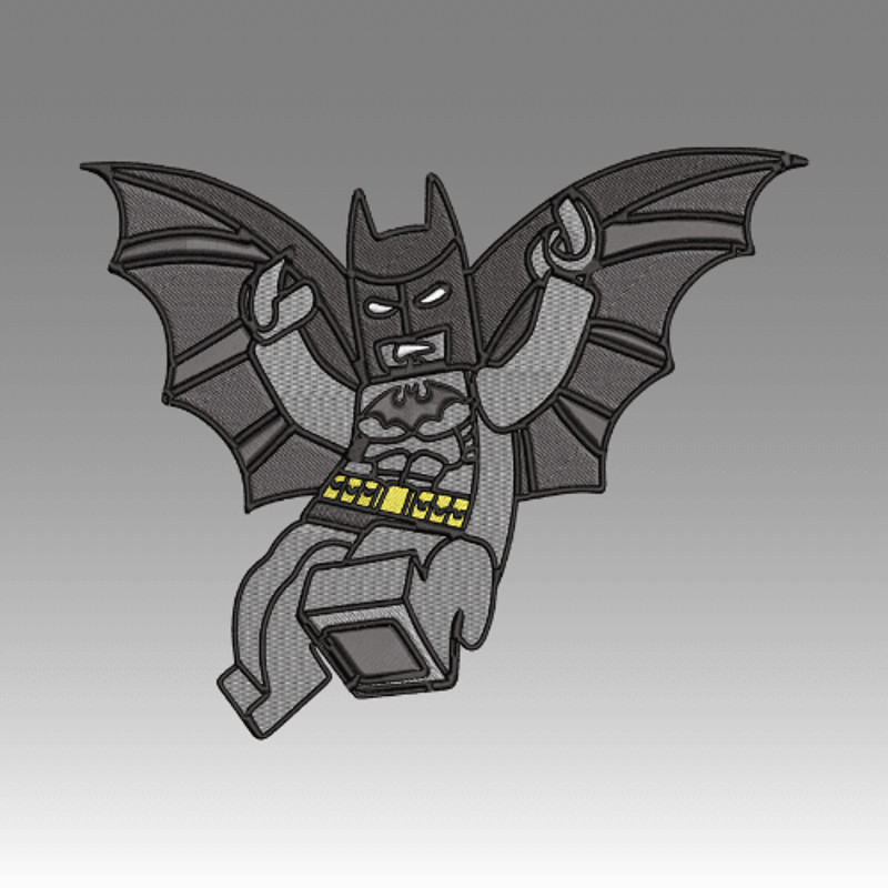 LEGO Batman  Embroidery  Vector Art  Digital Download 1