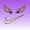 Gengar Pokemon Nike Style  Embroidery  Vector Art  Digital Download 1