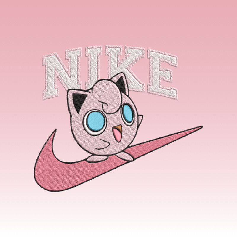 Pokemon  Jigglypuff  Embroidery  Vector Art  Digital Download 1