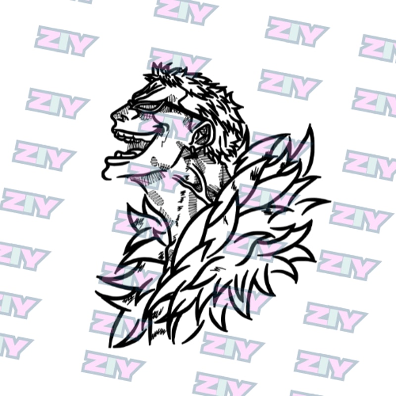 Doflamingo From One Piece Embroidery Vector Art Digital Download 2