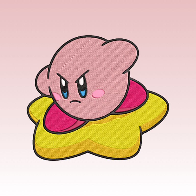 Kirby  Embroidery  Vector Art  Digital Download 1