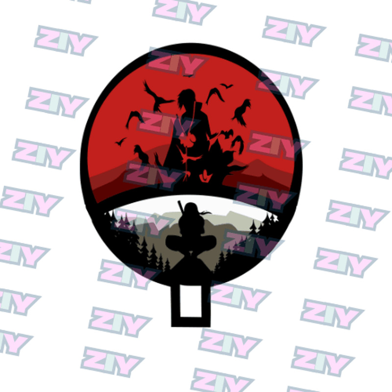 Itachi Uchiha Inspired  Embroidery  Vector Art  Digital Download 2