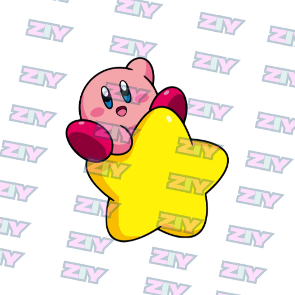 Kirby Star  Embroidery  Vector Art  Digital Download 2