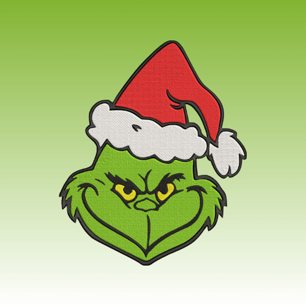 The Grinch Embroidery Vector Art Digital Download 1