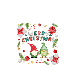 merry christmas couple gnome cute love