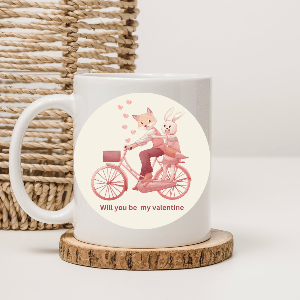 Cute Bycle Valentine Cartoon Svg 0