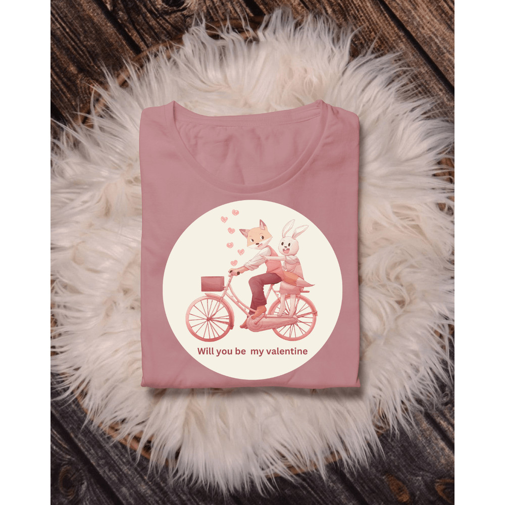 Cute Bycle Valentine Cartoon Svg 2