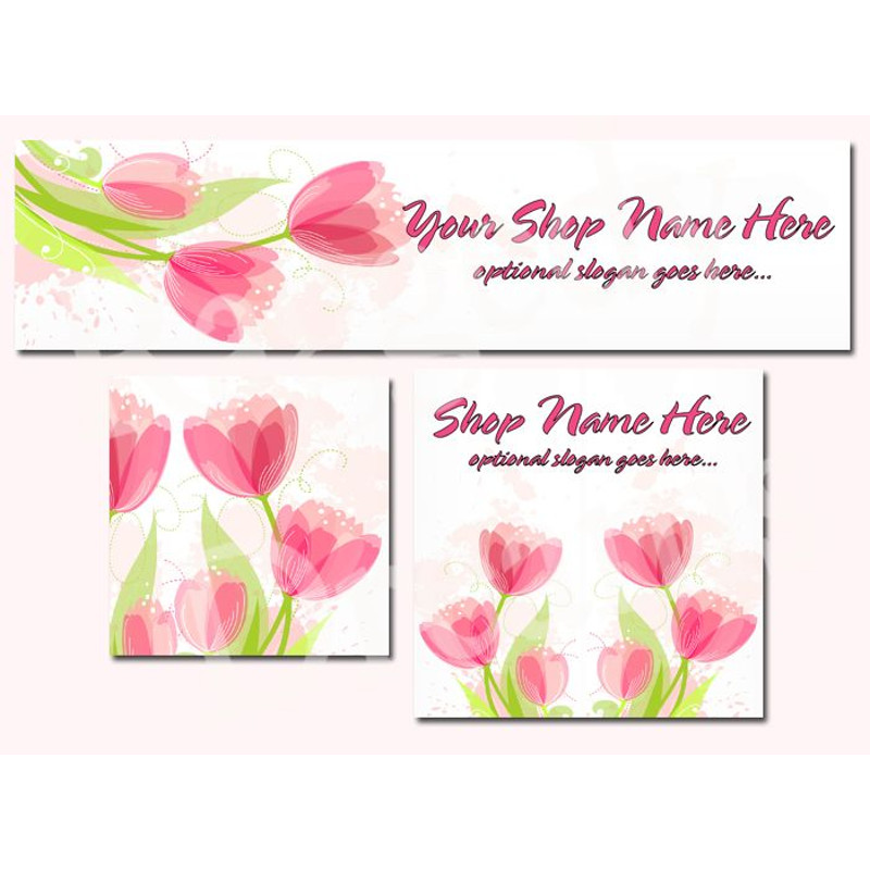 Uplift Store Banner Floral Design Tulips 0