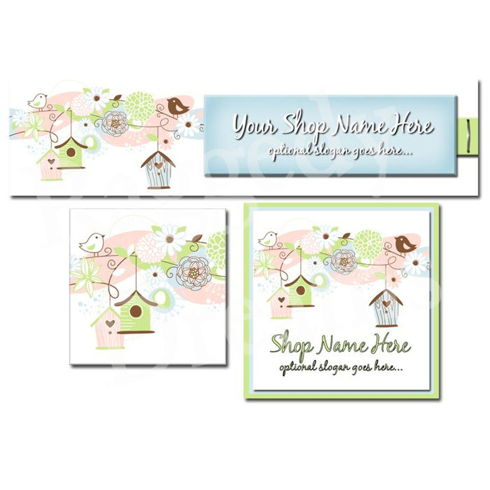 Uplift Store Banner  Boutique Design  Pastel Birdhouse 0