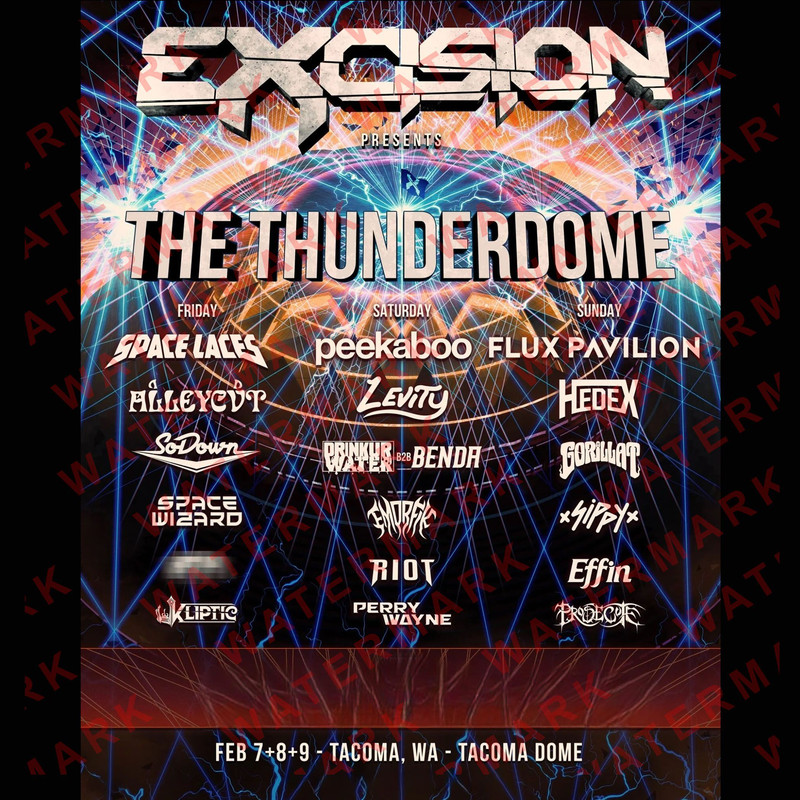 EXCISION PRESENTS THE THUNDERDOME MUSIC FESTIVAL 2025 TShirt Concert Album Shirt Adult S5XL 1