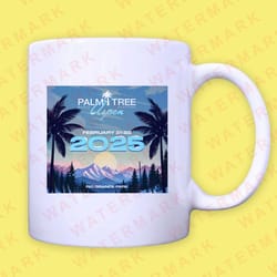 palm tree music festival aspen 2025 mug