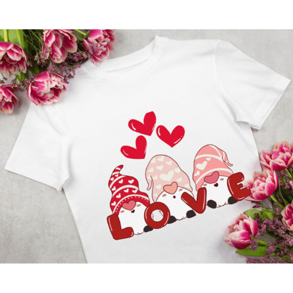 Adroable Gnome Valentine PNG Instant Download For DIY Crafts And Sublimation 0