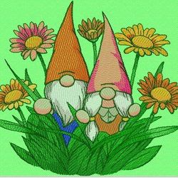 gnome embroidery design