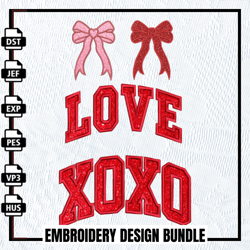 spread the love" applique embroidery design bundle